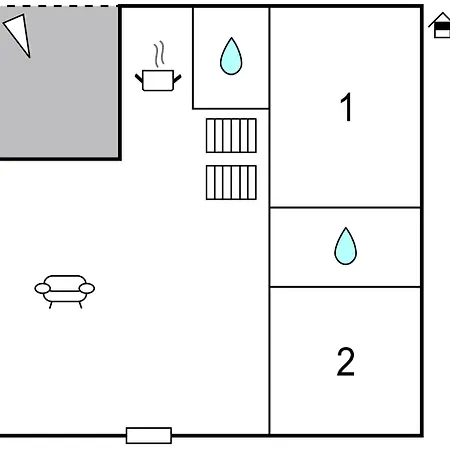 Two-bedroom In Privlaka Διαμέρισμα